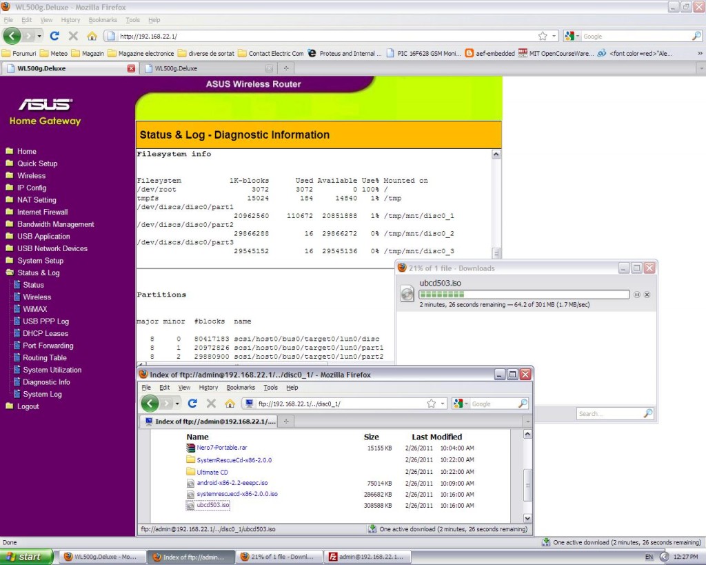 FTP Server-HDD-80GB_3part si Download-1.7MB/s